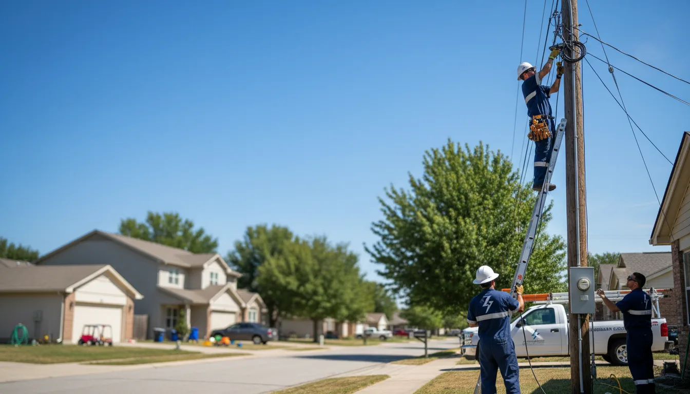 Residential electrician providing installation services in Homer, GA